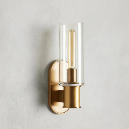 Harlin Wall Sconce in Clear - Zelno Lighting