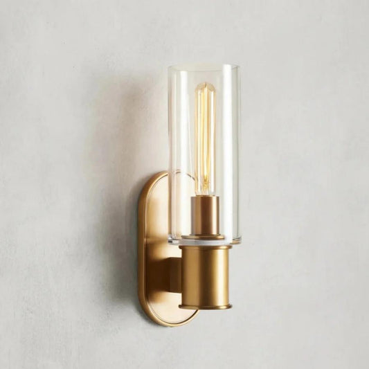 Harlin Wall Sconce in Clear - Zelno Lighting