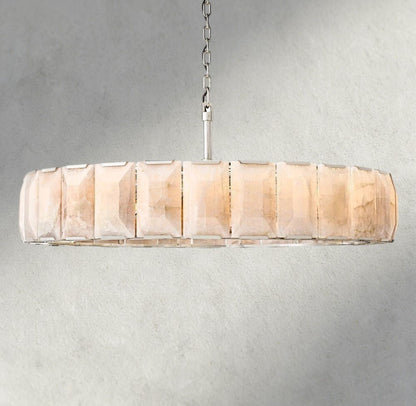 Hartley Calcite Round Chandelier 19", 31", 43", 60" - Zelno Lighting