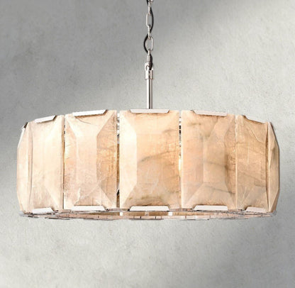 Hartley Calcite Round Chandelier 19", 31", 43", 60" - Zelno Lighting