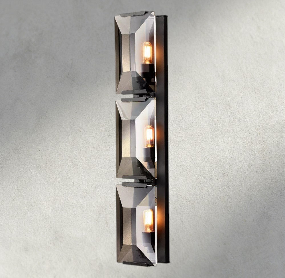 Hartley Crystal Triple Sconce - Zelno Lighting