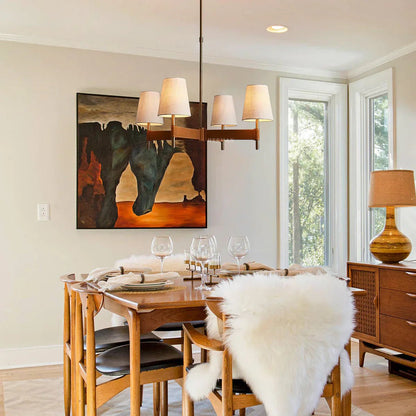 Hastings 4 - Light Cross Chandelier - Zelno Lighting