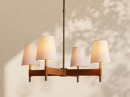 Hastings 4 - Light Cross Chandelier - Zelno Lighting