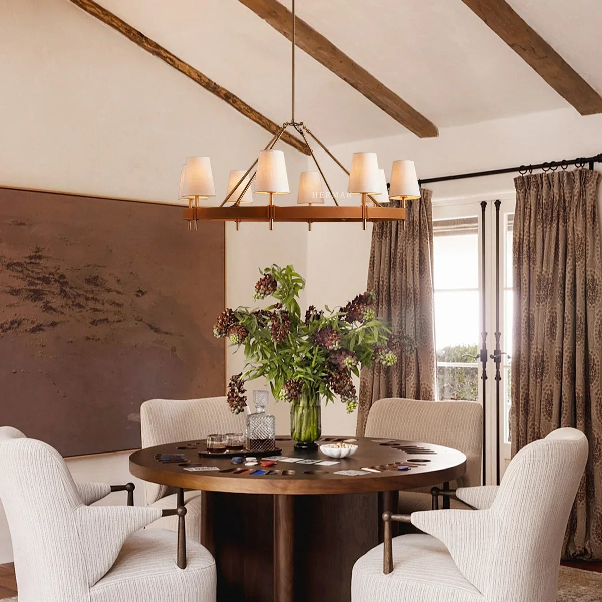 Hastings Round Chandelier - Zelno Lighting