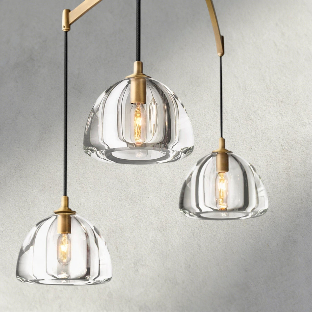 Hemisphere Linear Chandelier 54", 72" - Zelno Lighting