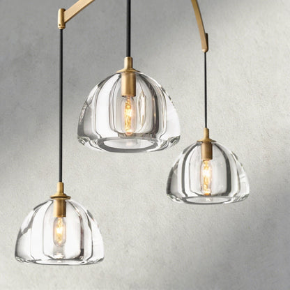 Hemisphere Linear Chandelier 54", 72" - Zelno Lighting