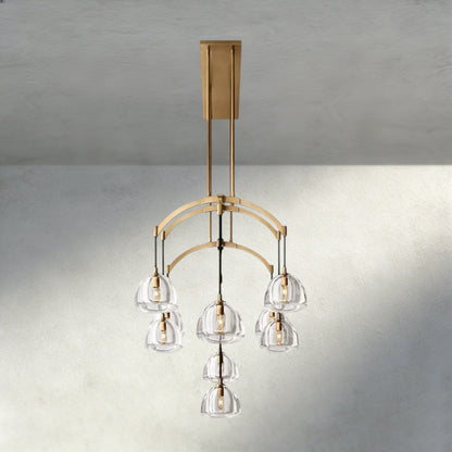 Hemisphere Linear Chandelier 54", 72" - Zelno Lighting