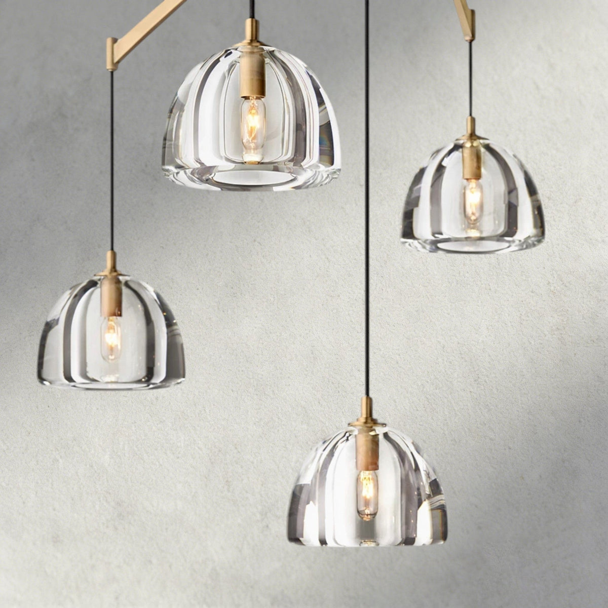 Hemisphere Linear Chandelier 54", 72" - Zelno Lighting