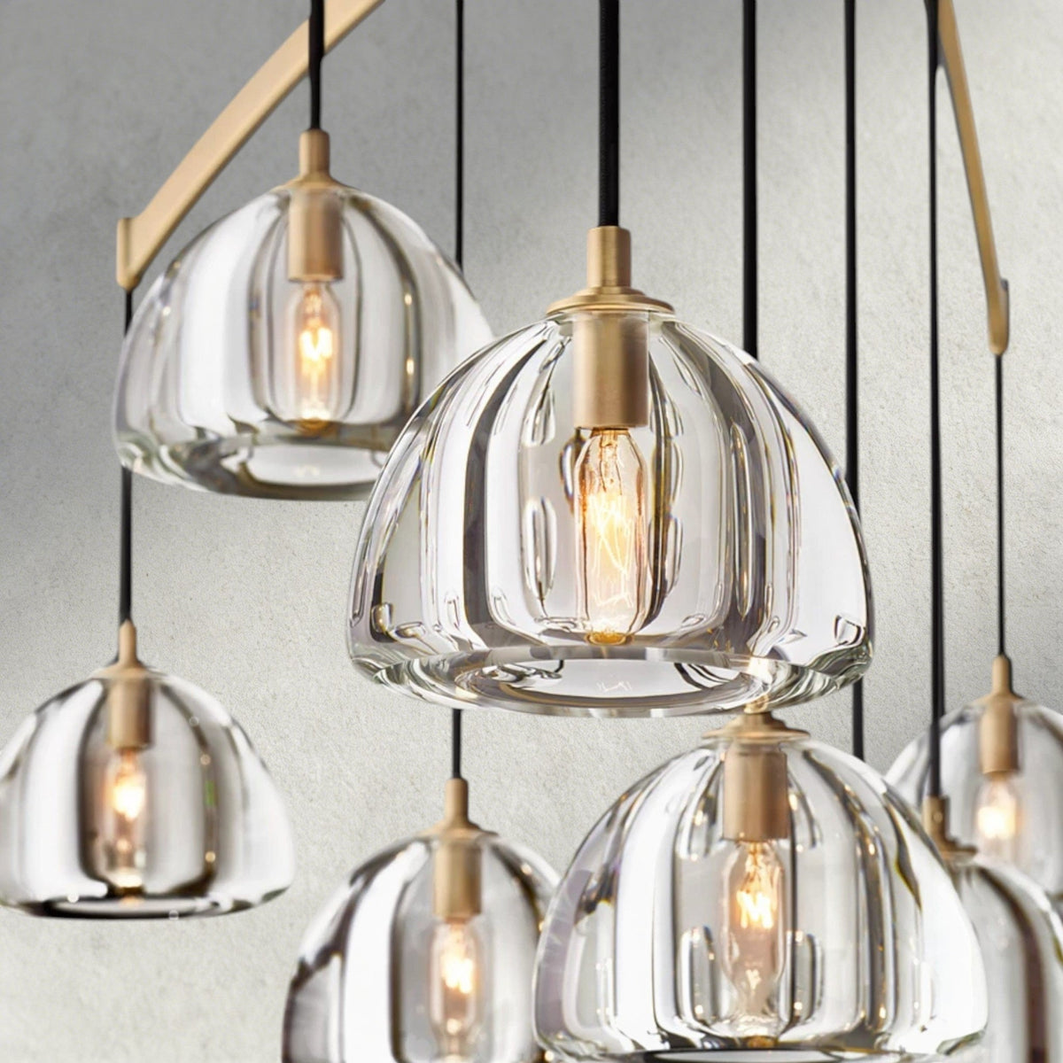 Hemisphere Round Chandelier 36", 48", 60" - Zelno Lighting