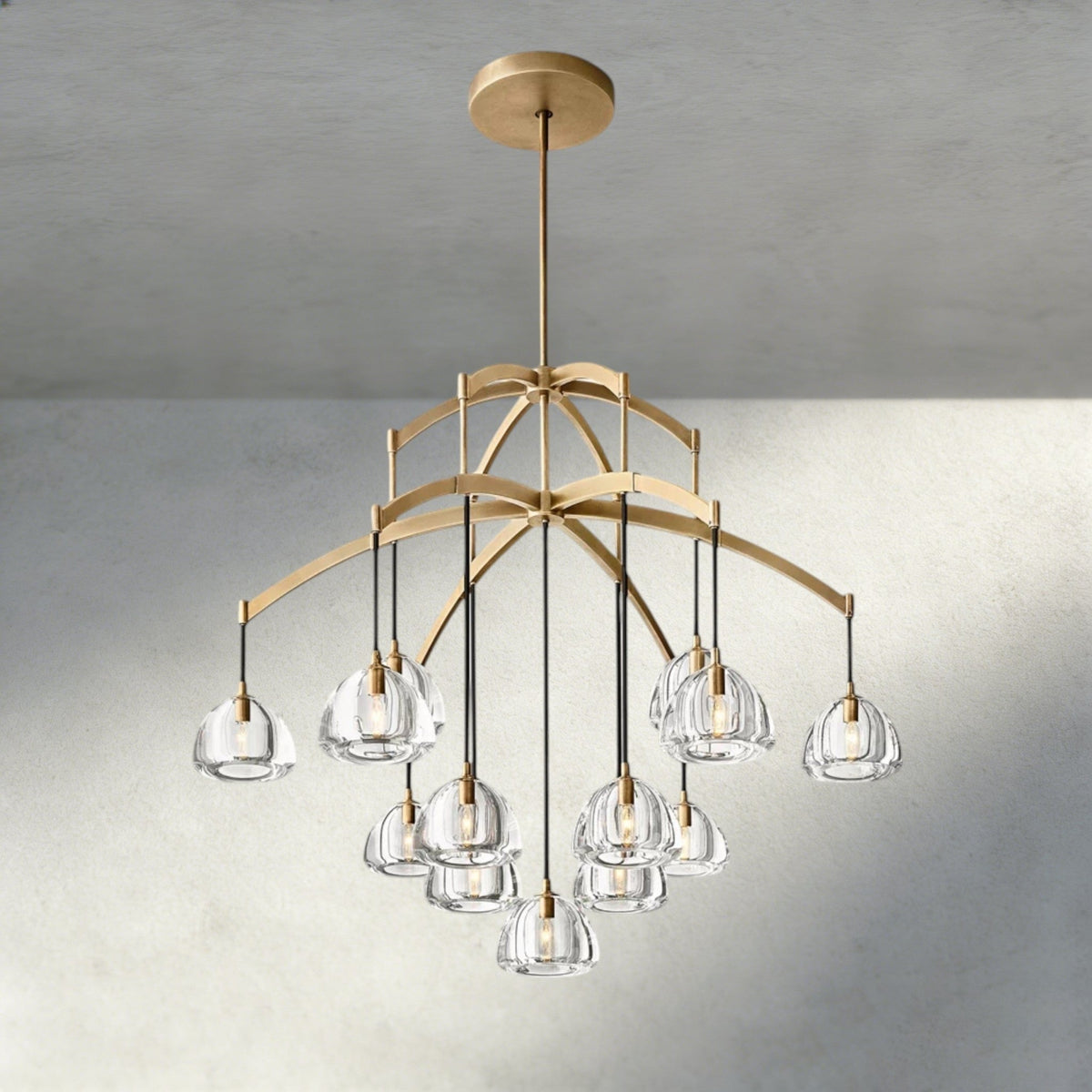Hemisphere Round Chandelier 36", 48", 60" - Zelno Lighting