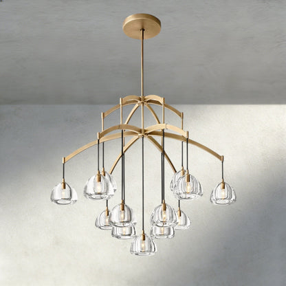 Hemisphere Round Chandelier 36", 48", 60" - Zelno Lighting