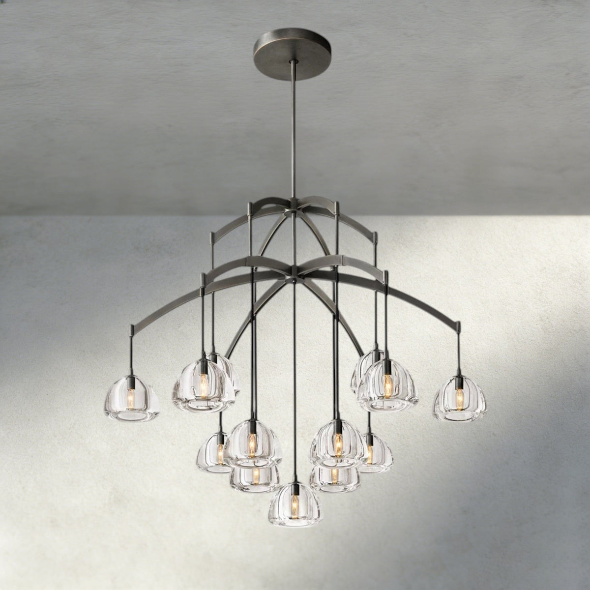 Hemisphere Round Chandelier 36", 48", 60" - Zelno Lighting