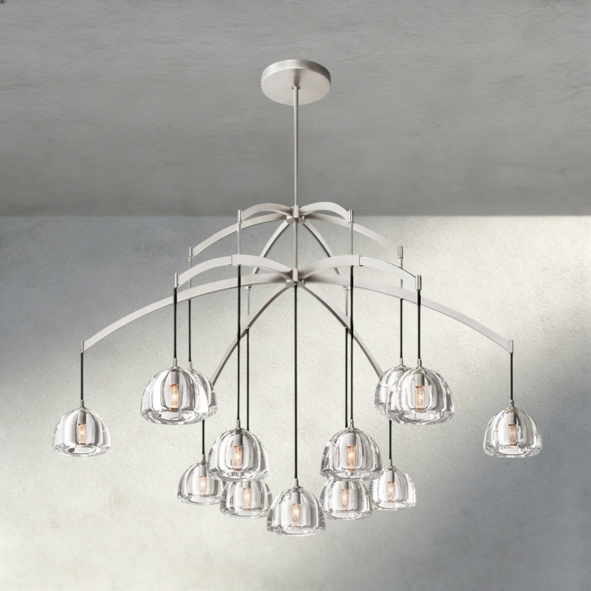Hemisphere Round Chandelier 36", 48", 60" - Zelno Lighting
