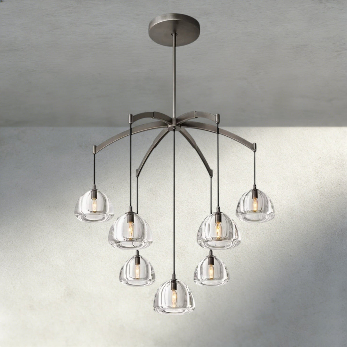 Hemisphere Round Chandelier 36", 48", 60" - Zelno Lighting