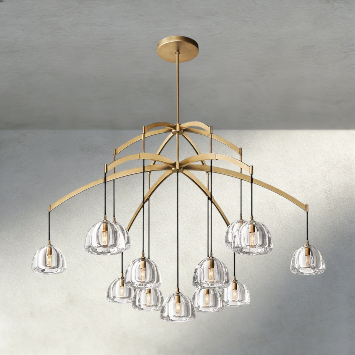 Hemisphere Round Chandelier 36", 48", 60" - Zelno Lighting