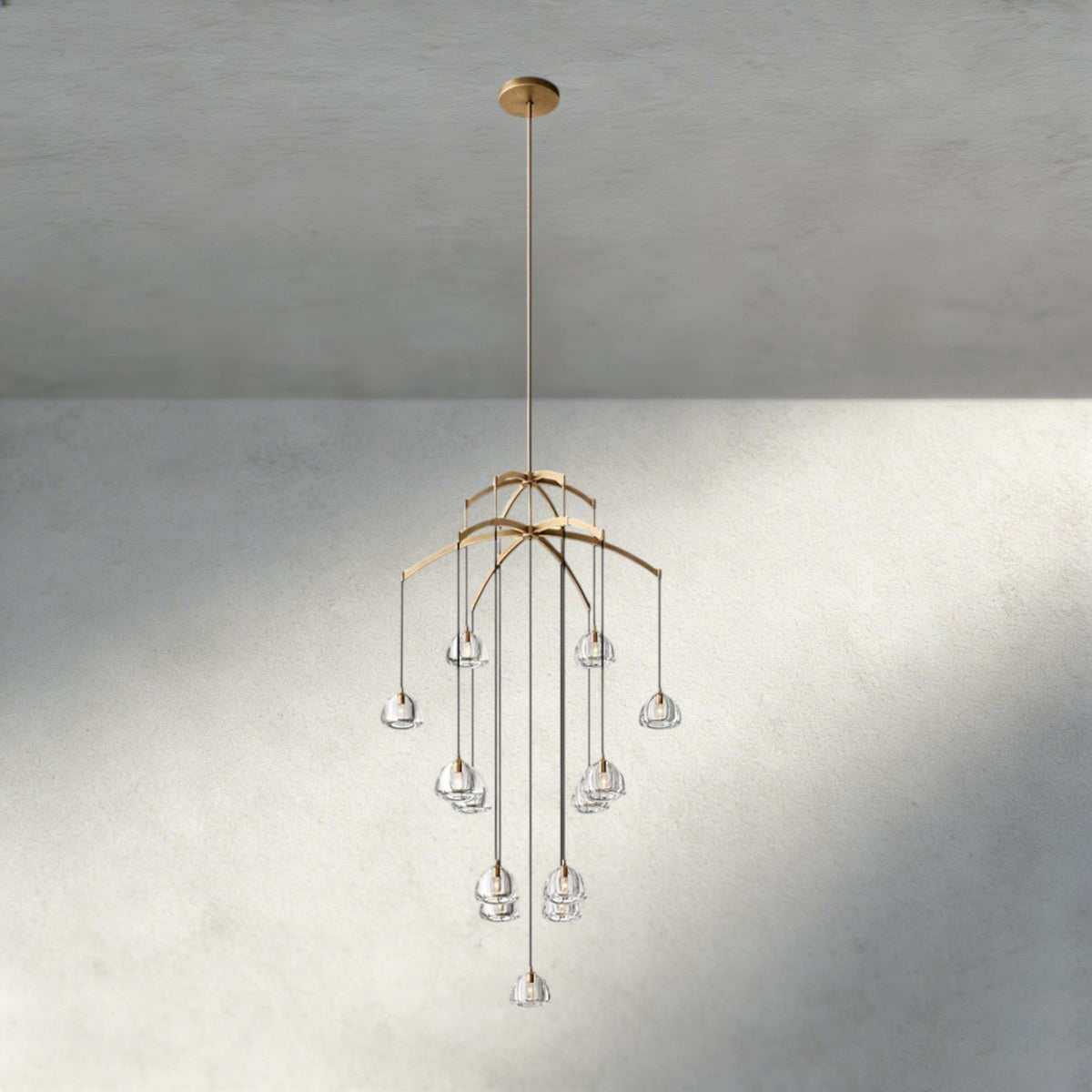 Hemisphere Round Chandelier 36", 48", 60" - Zelno Lighting