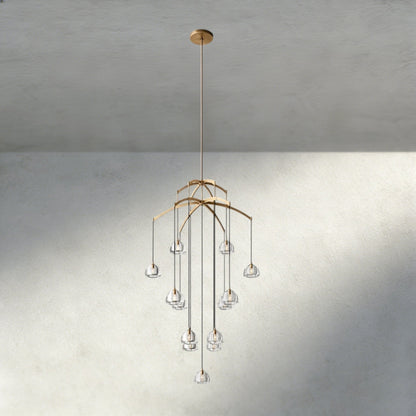 Hemisphere Round Chandelier 36", 48", 60" - Zelno Lighting