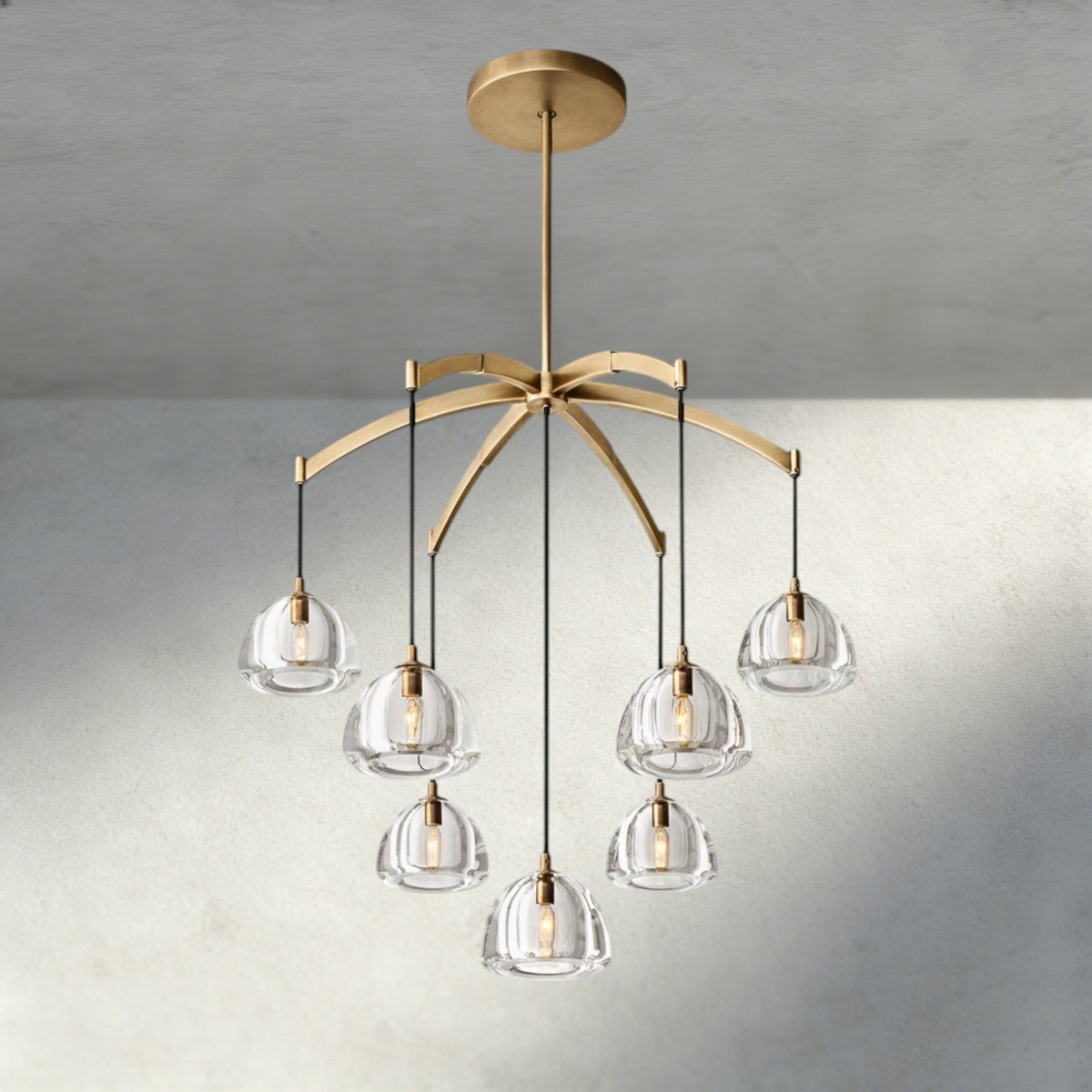 Hemisphere Round Chandelier 36", 48", 60" - Zelno Lighting