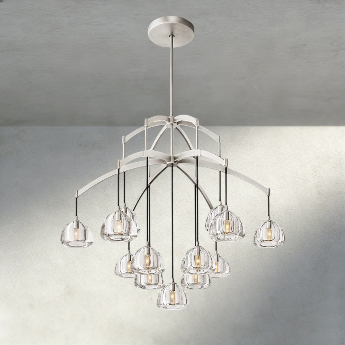 Hemisphere Round Chandelier 36", 48", 60" - Zelno Lighting