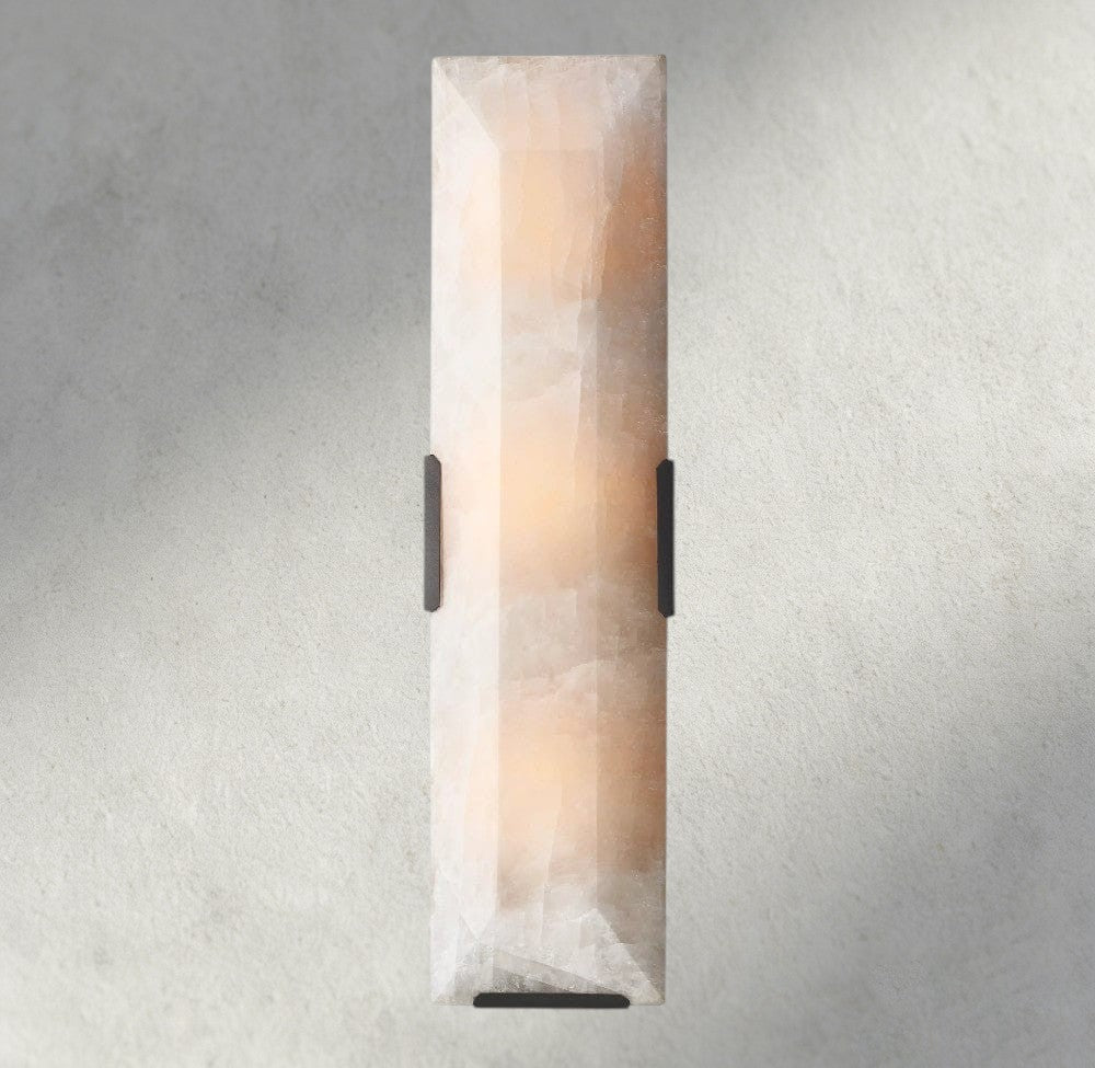 Herlow Calcite Linear Sconce - Zelno Lighting