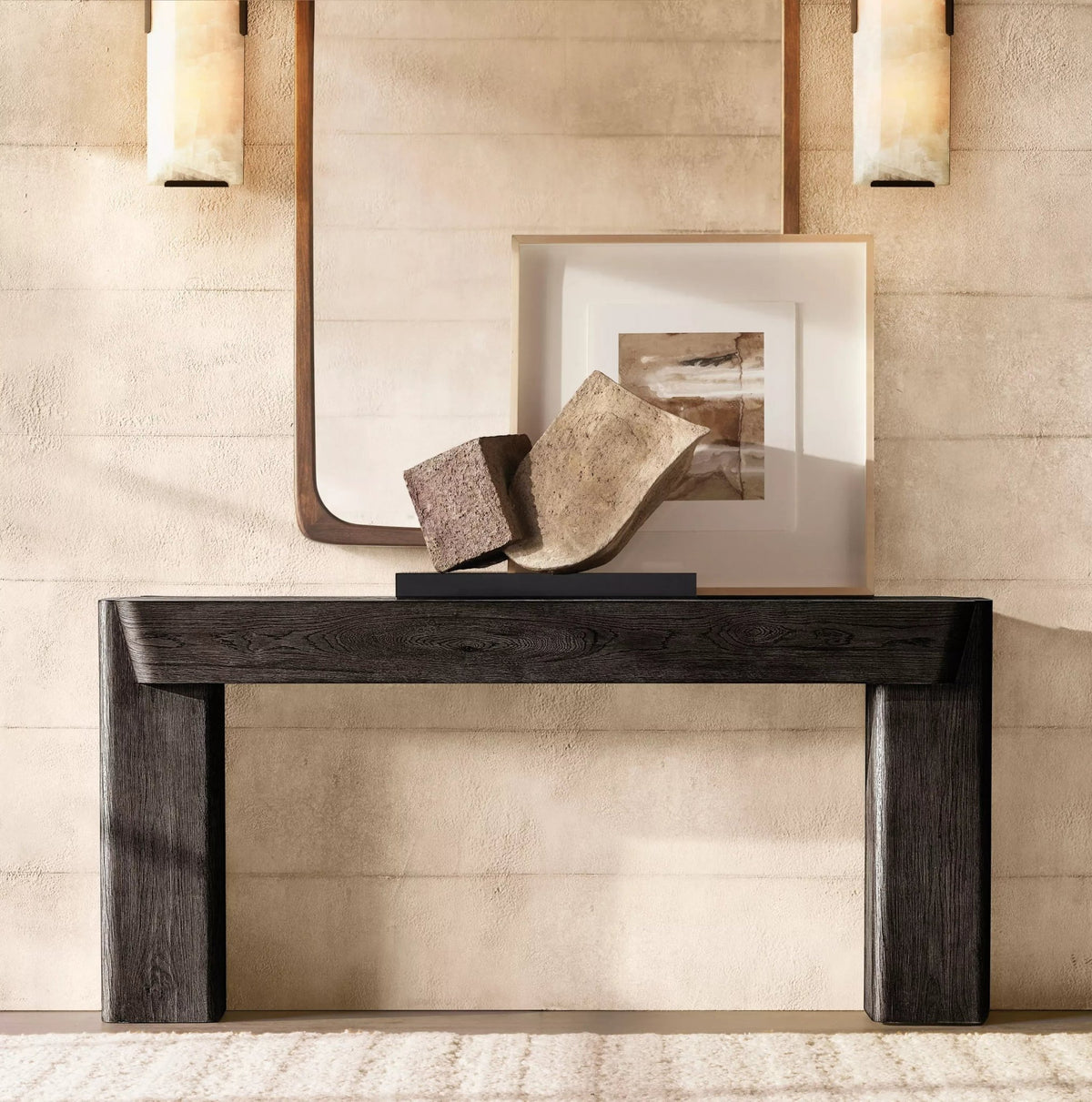 Herlow Calcite Linear Sconce - Zelno Lighting