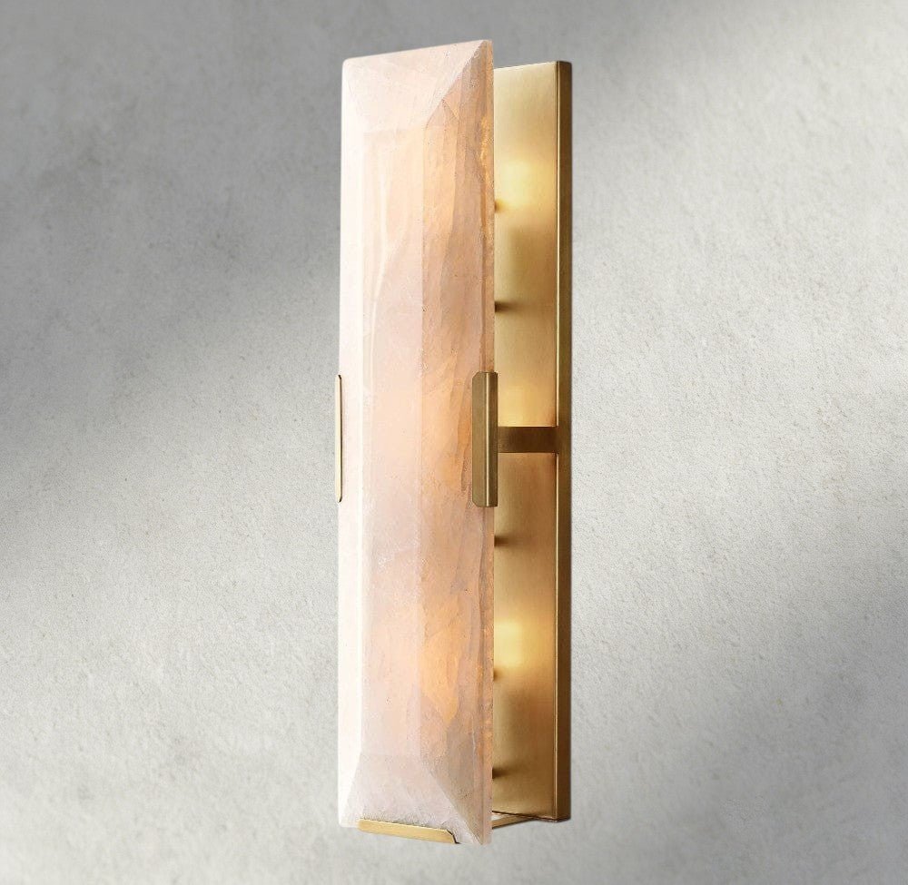 Herlow Calcite Linear Sconce - Zelno Lighting