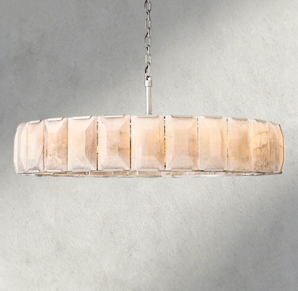 Herlow Calcite Round Chandelier 19", 31", 43", 60" - Zelno Lighting