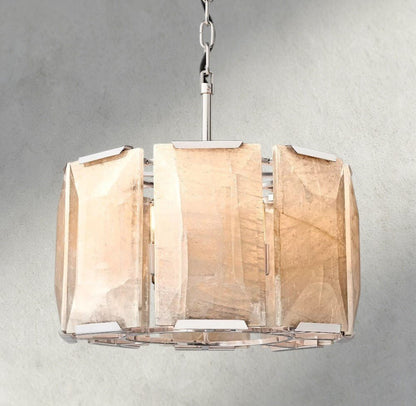Herlow Calcite Round Chandelier 19", 31", 43", 60" - Zelno Lighting