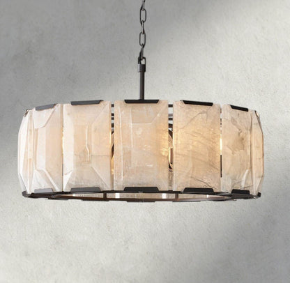 Herlow Calcite Round Chandelier 19", 31", 43", 60" - Zelno Lighting