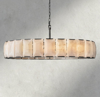 Herlow Calcite Round Chandelier 19", 31", 43", 60" - Zelno Lighting