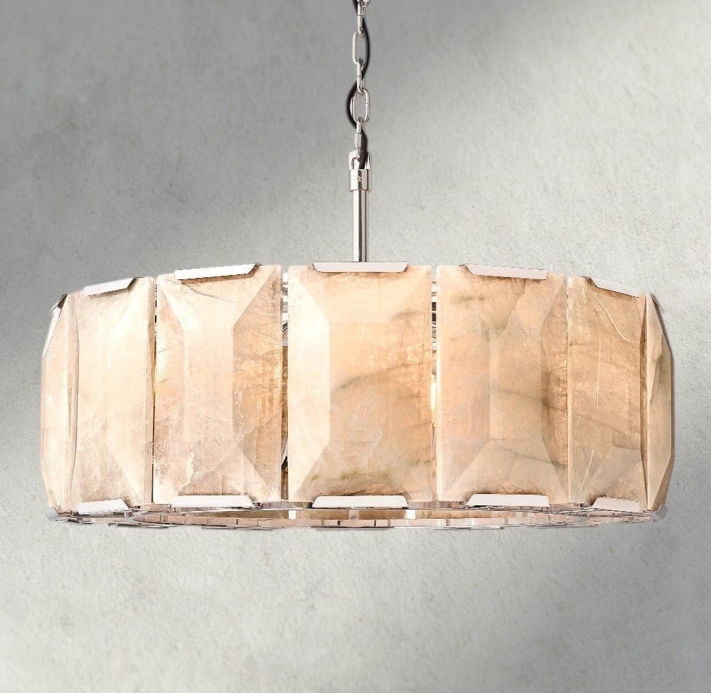 Herlow Calcite Round Chandelier 19", 31", 43", 60" - Zelno Lighting