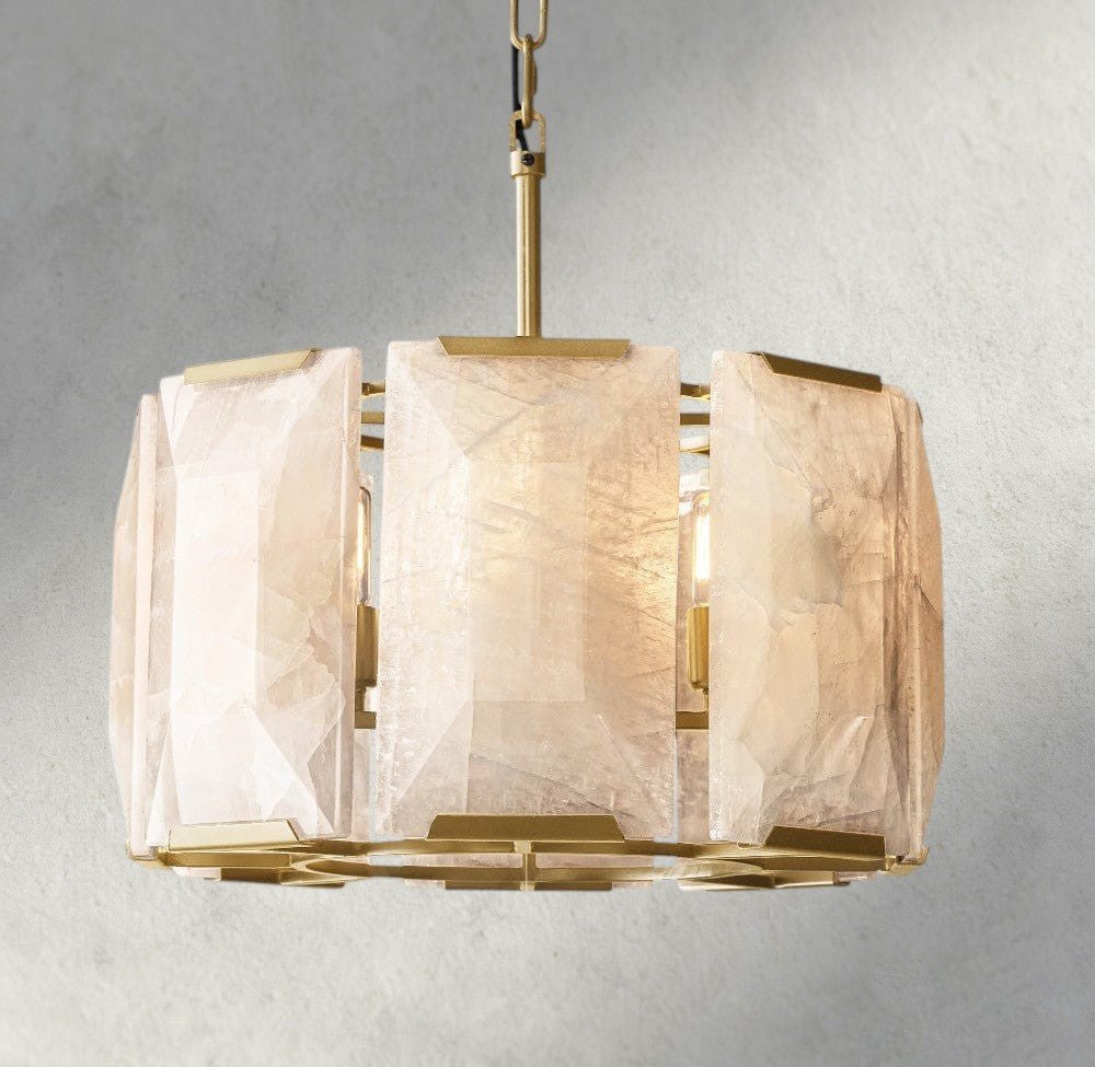 Herlow Calcite Round Chandelier 19", 31", 43", 60" - Zelno Lighting
