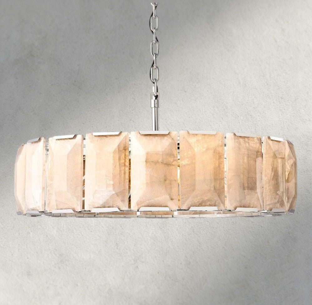 Herlow Calcite Round Chandelier 19", 31", 43", 60" - Zelno Lighting