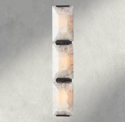 Herlow Calcite Triple Sconce - Zelno Lighting