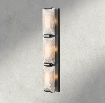 Herlow Calcite Triple Sconce - Zelno Lighting