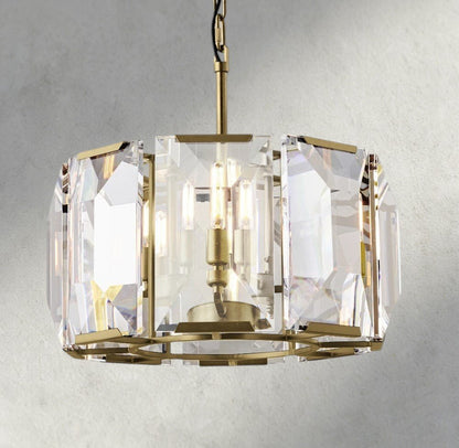 Herlow Crystal Round Chandelier 19", 31", 43", 60" - Zelno Lighting
