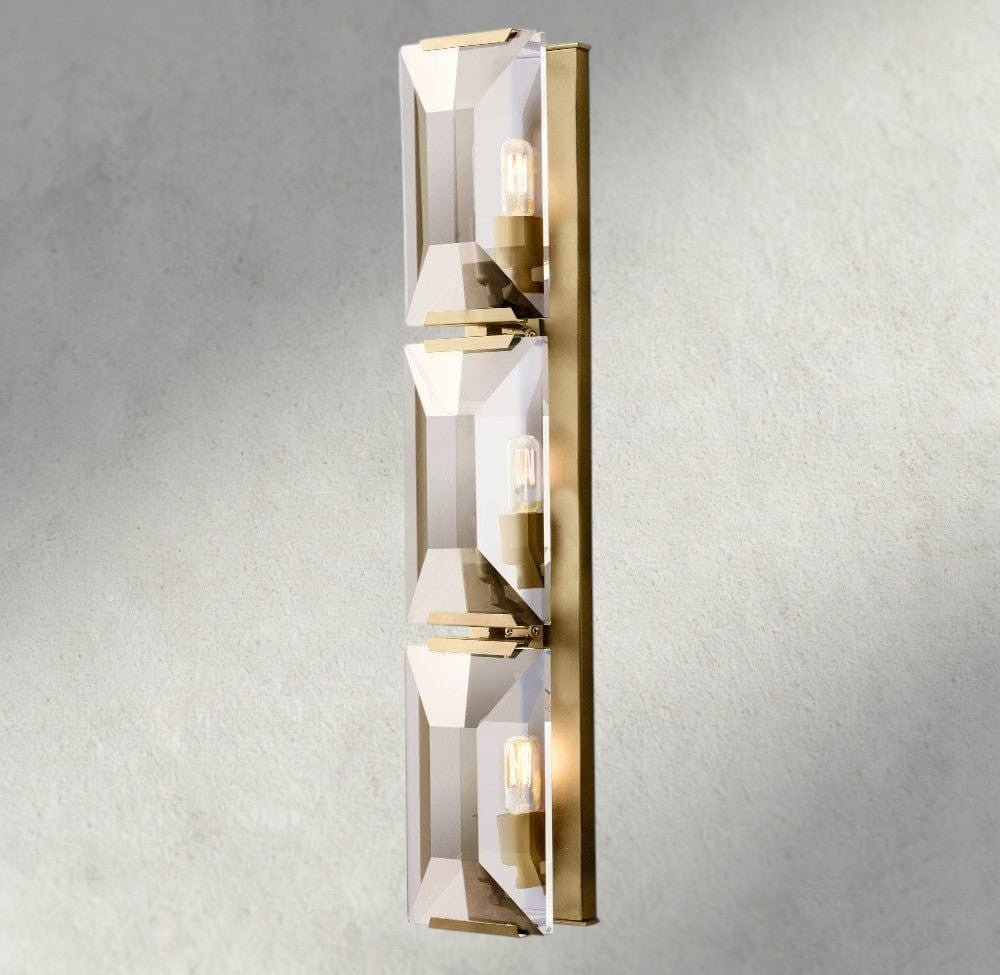 Herlow Crystal Triple Sconce - Zelno Lighting