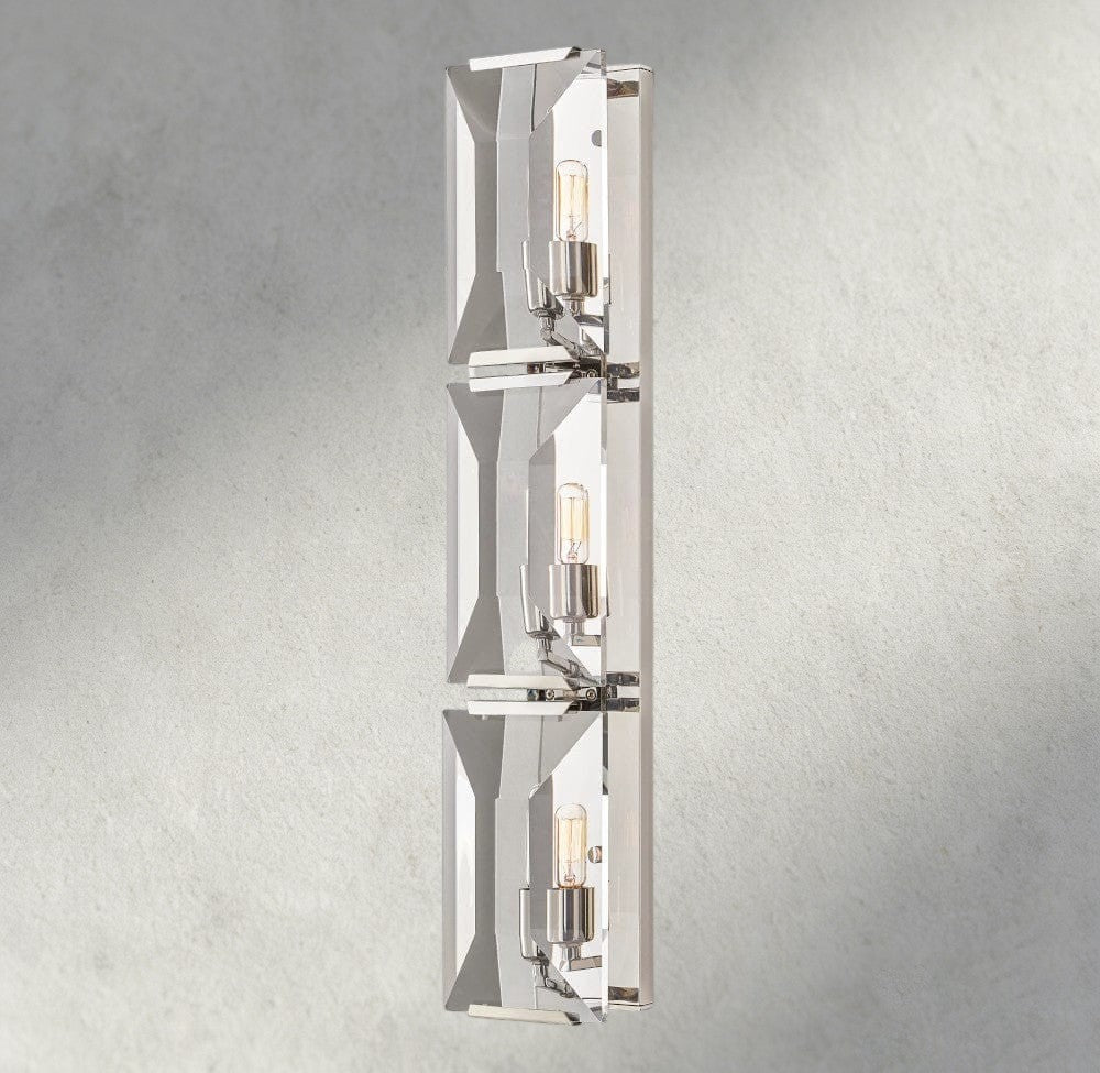 Herlow Crystal Triple Sconce - Zelno Lighting