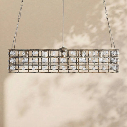 La Cage Rectangular Chandelier - Zelno Lighting