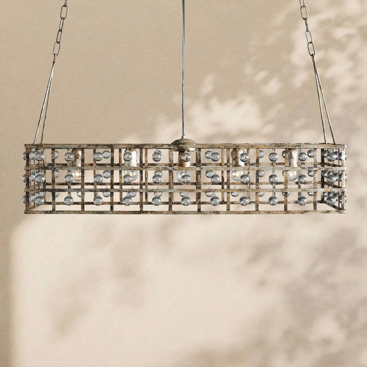 La Cage Rectangular Chandelier - Zelno Lighting