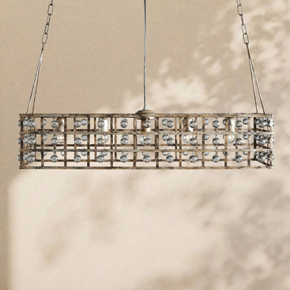 La Cage Rectangular Chandelier - Zelno Lighting