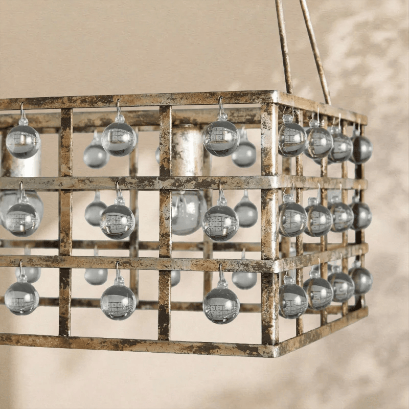 La Cage Rectangular Chandelier - Zelno Lighting