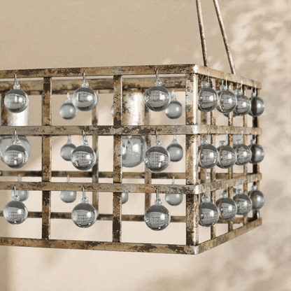 La Cage Rectangular Chandelier - Zelno Lighting