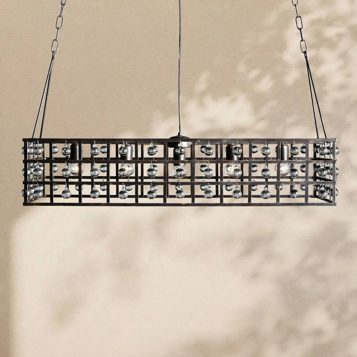 La Cage Rectangular Chandelier - Zelno Lighting