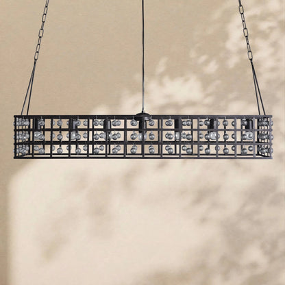 La Cage Rectangular Chandelier - Zelno Lighting