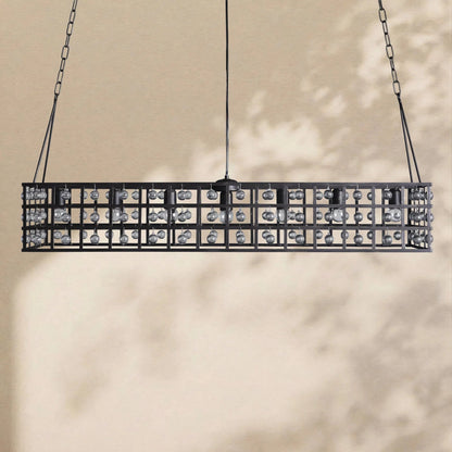 La Cage Rectangular Chandelier - Zelno Lighting