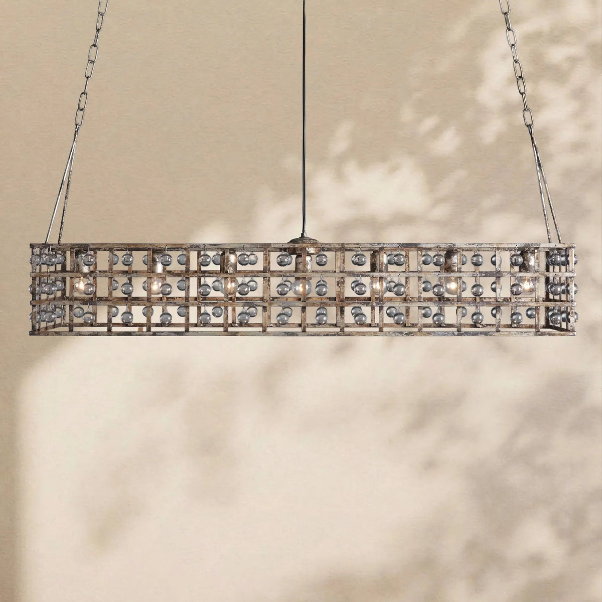 La Cage Rectangular Chandelier - Zelno Lighting