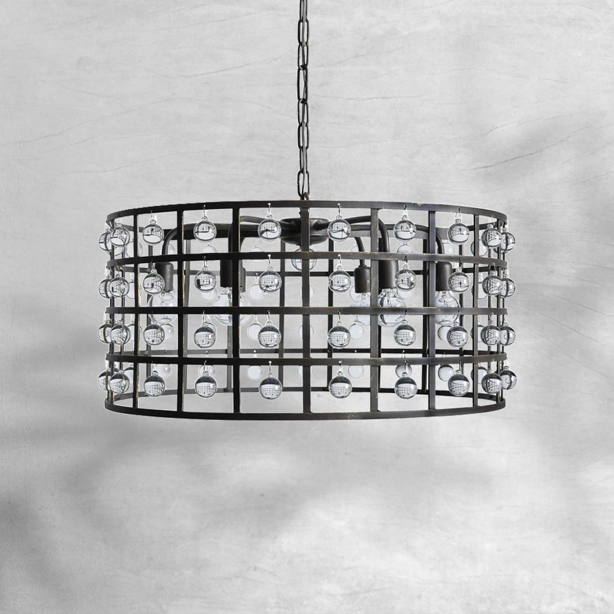 La Cage Round Chandelier 6/8/12 Light - Zelno Lighting