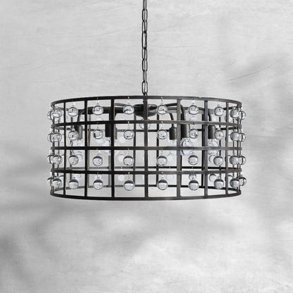 La Cage Round Chandelier 6/8/12 Light - Zelno Lighting