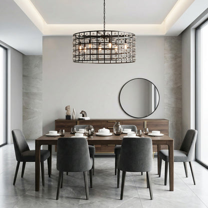 La Cage Round Chandelier 6/8/12 Light - Zelno Lighting